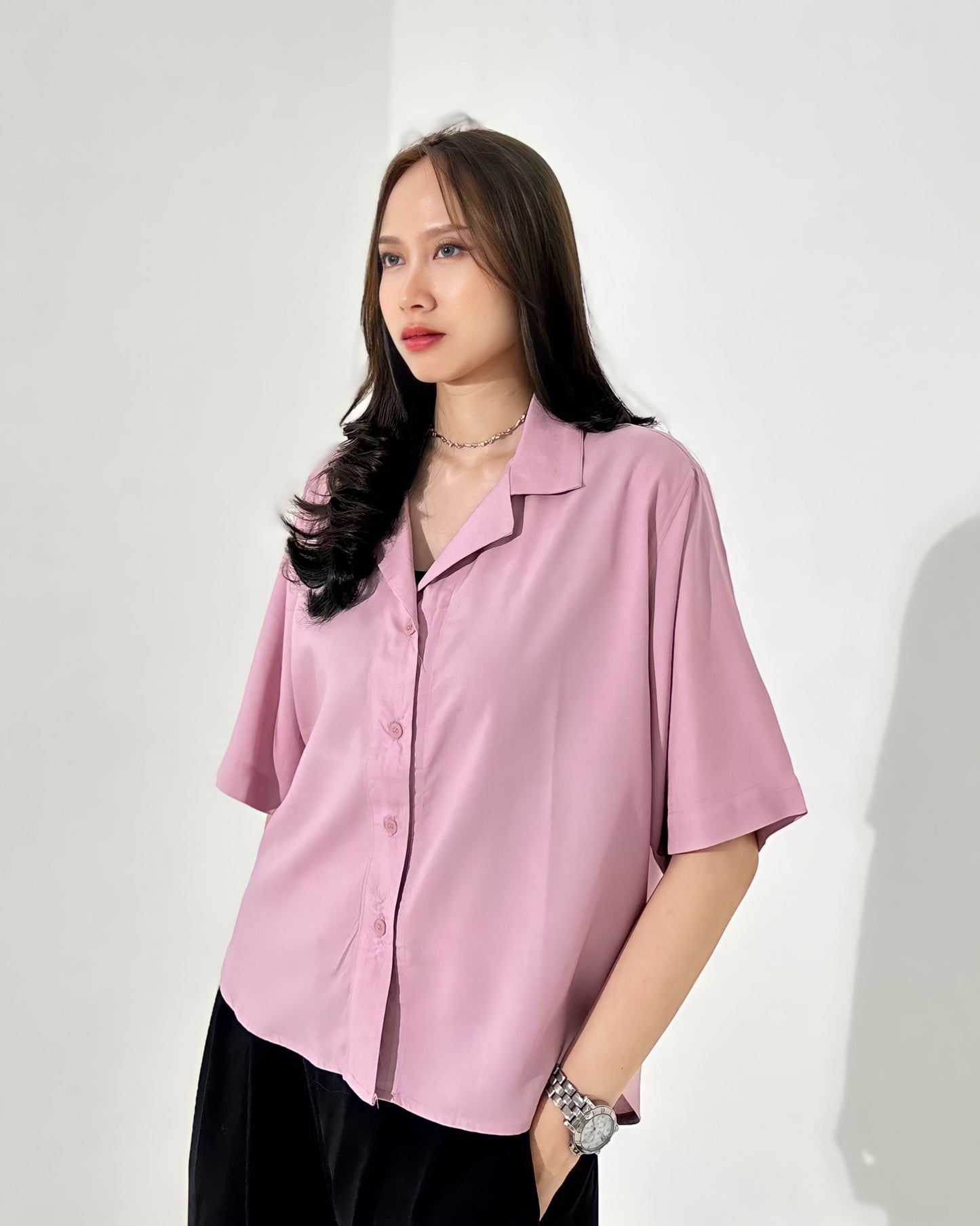 Daisy Kemeja Katun Lengan Pendek