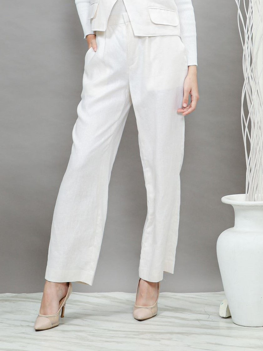 Cia Linen Pants Broken White