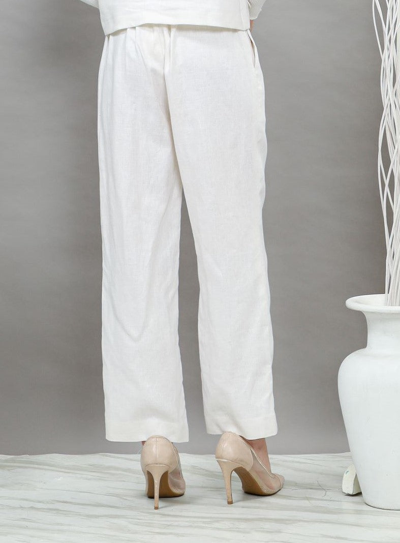 Cia Linen Pants Broken White