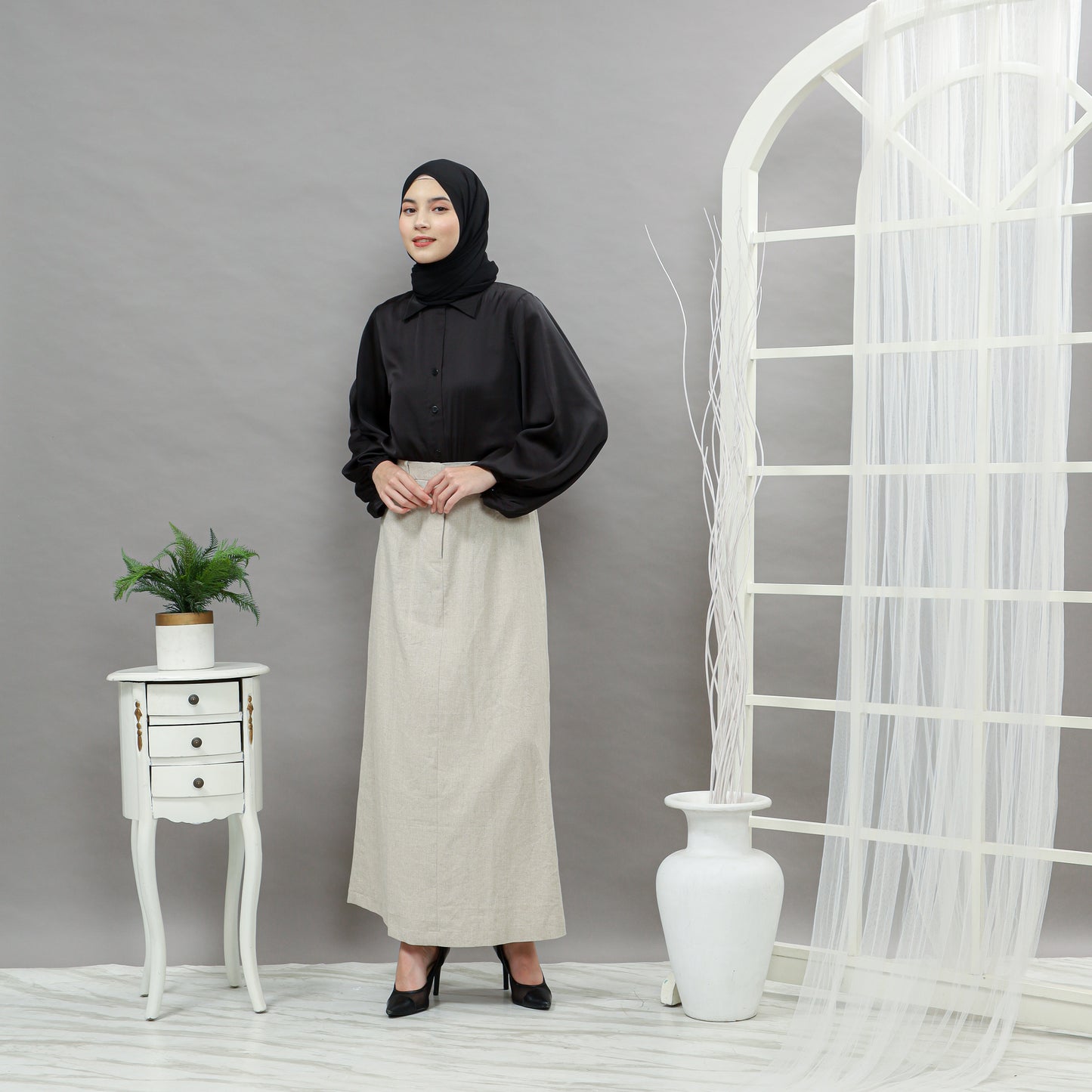 Adalina Skirt Light Grey
