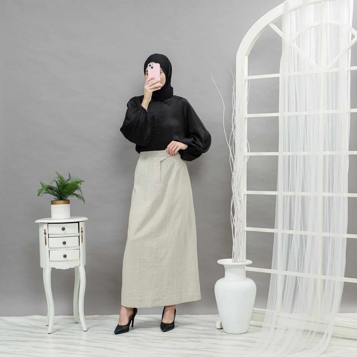 Adalina Skirt Light Grey