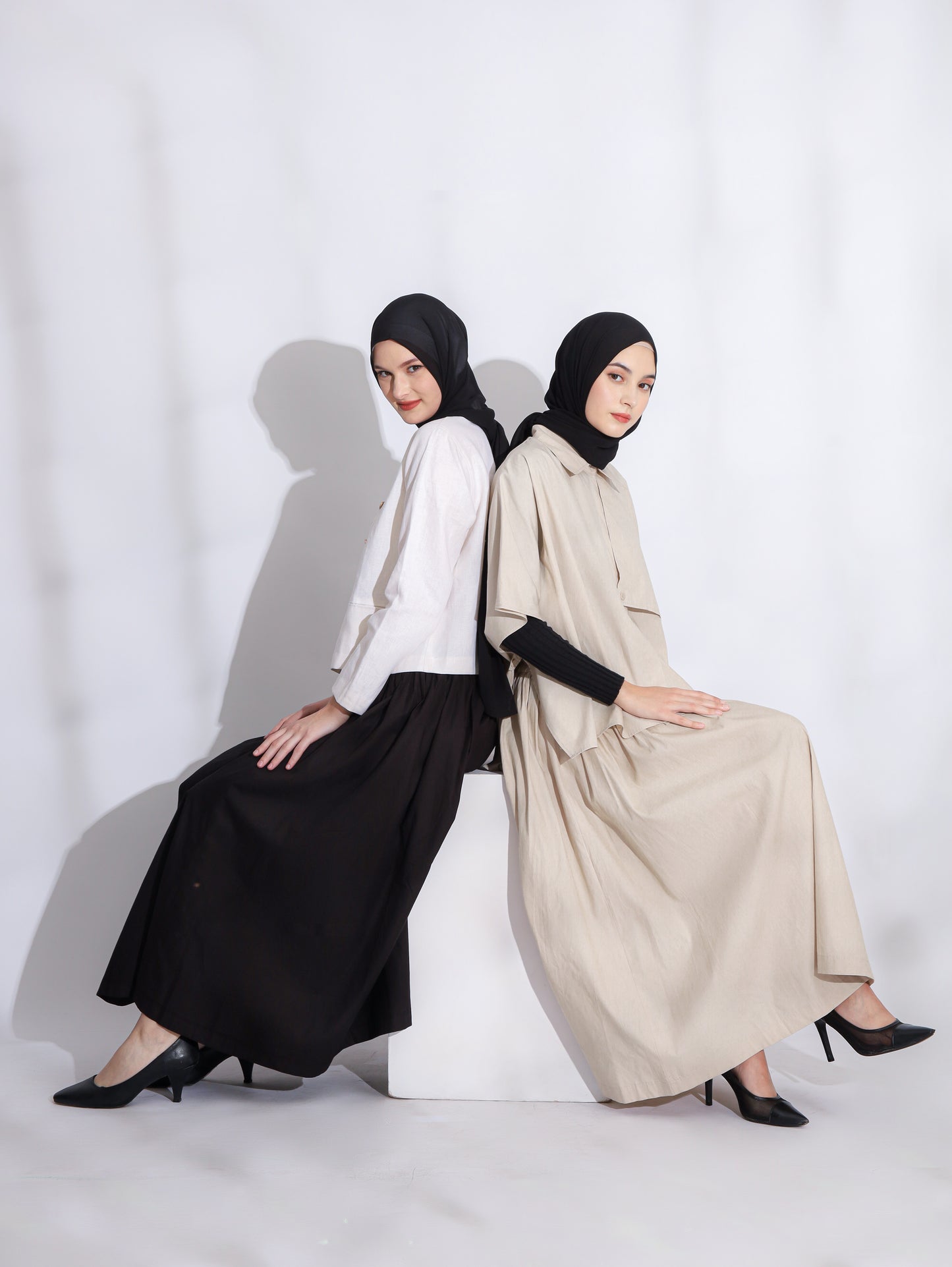 Annora Pleated Skirt Cream