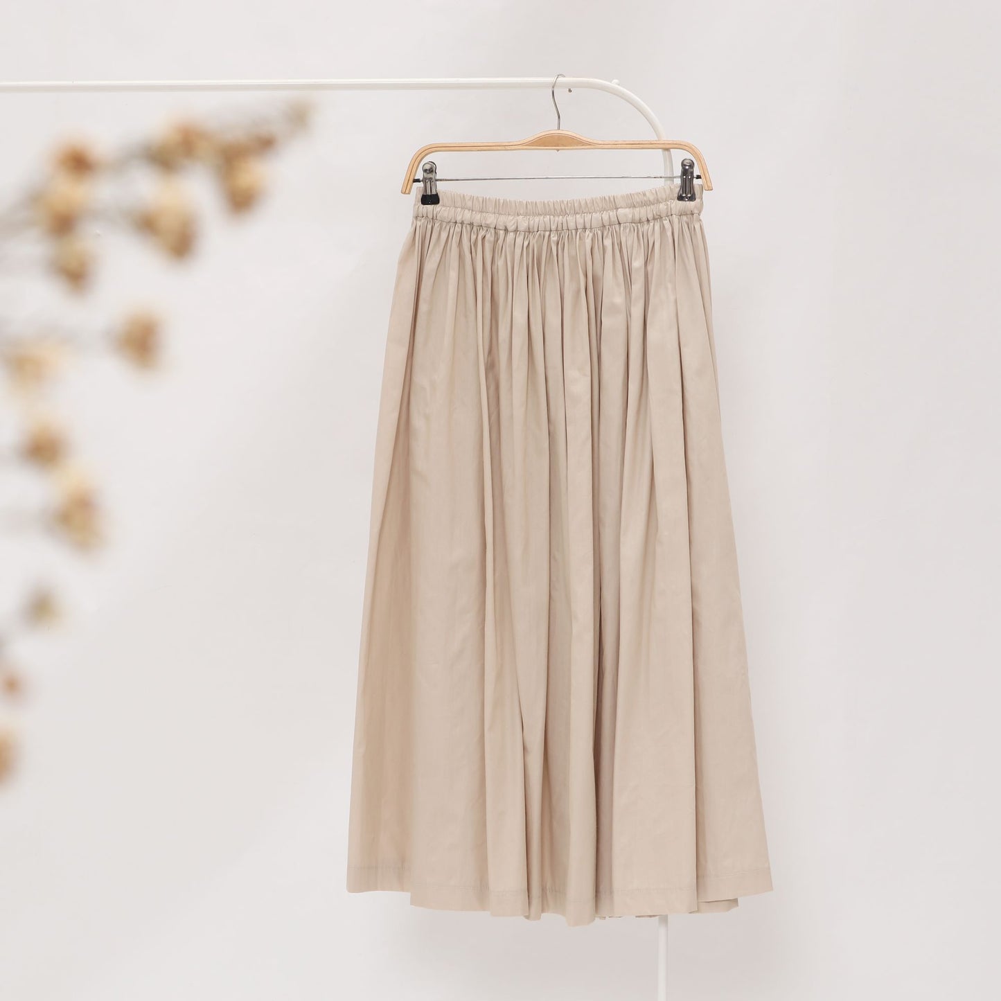 Annora Pleated Skirt Cream