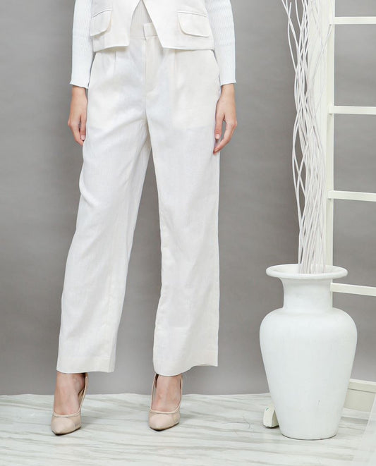 Cia Linen Pants Broken White