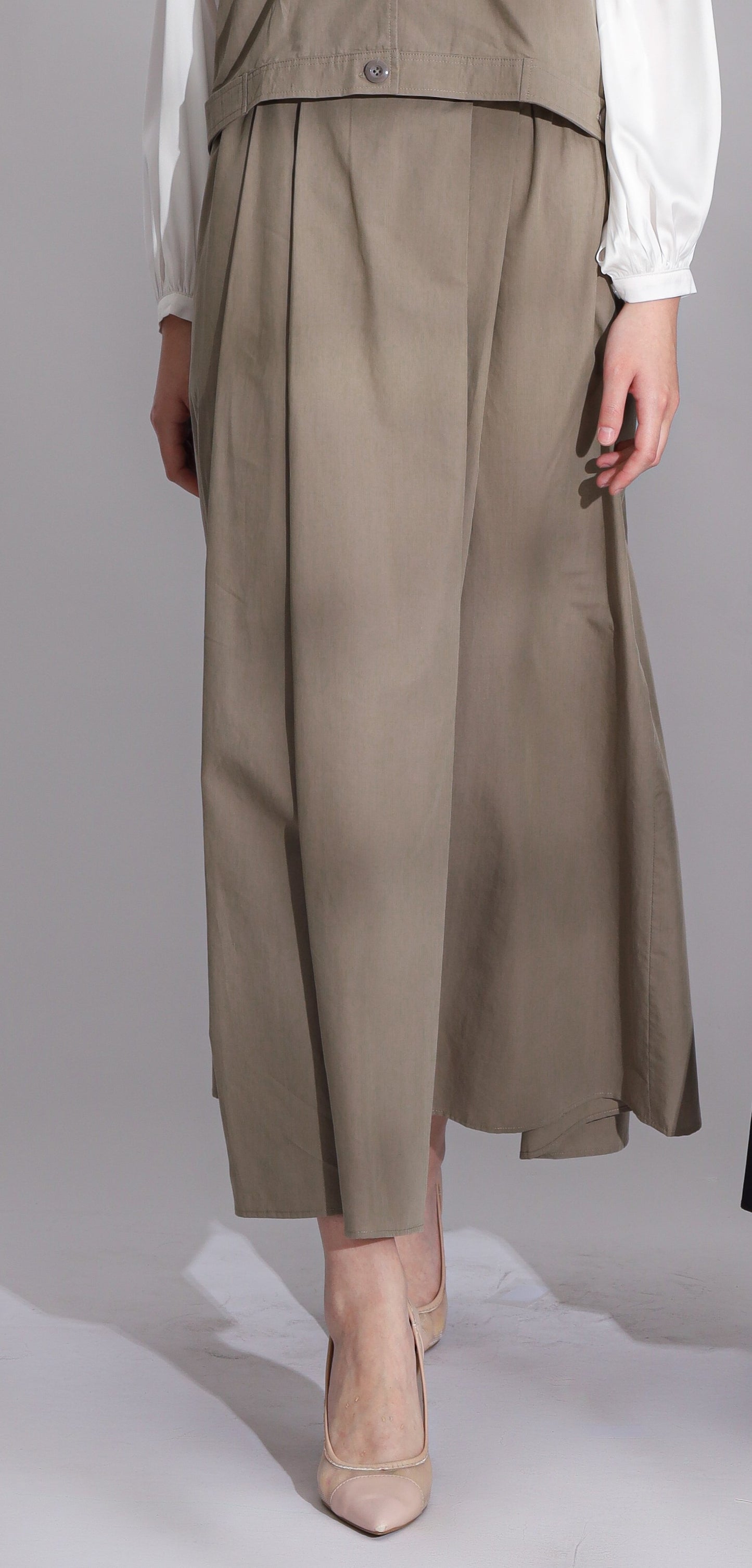 Sarah Flared Skirt Light Grey